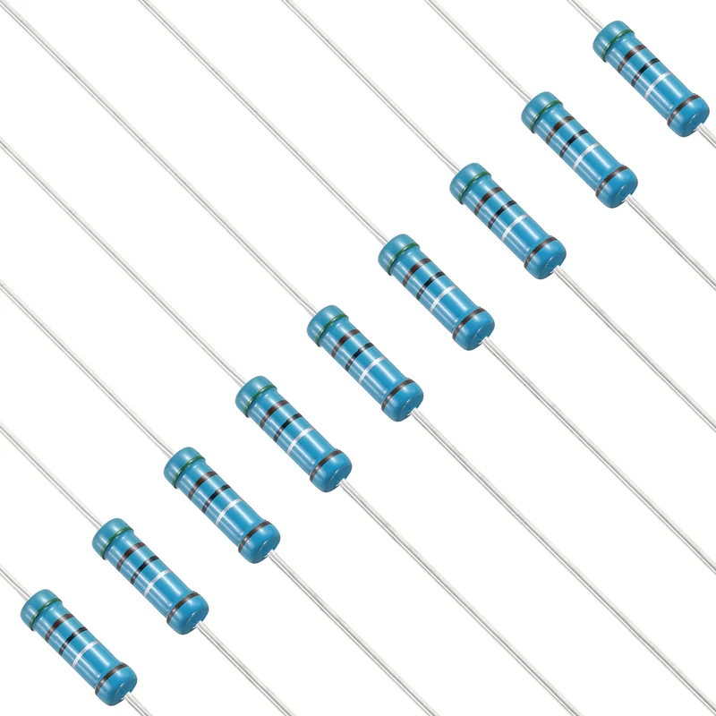 5.1 Ohm Resistor, 50Pcs 2W Metal Film Fixed Resistor 1% Tolerance