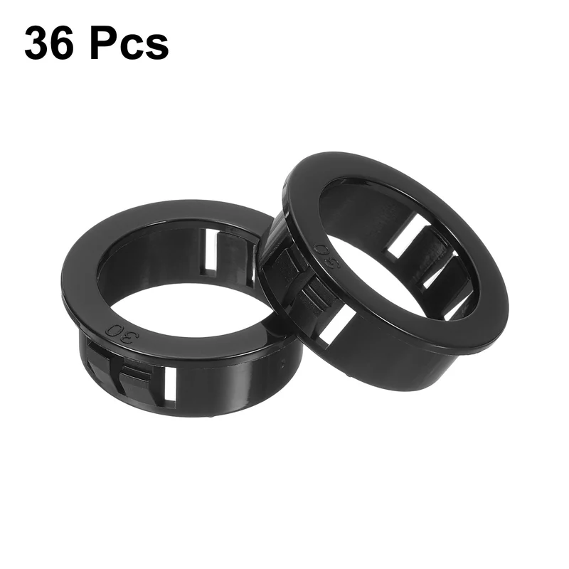 Cable Snap Bushing Grommets, 36Pcs 30mm/1.18" Mount Dia Snap Bushing Grommet