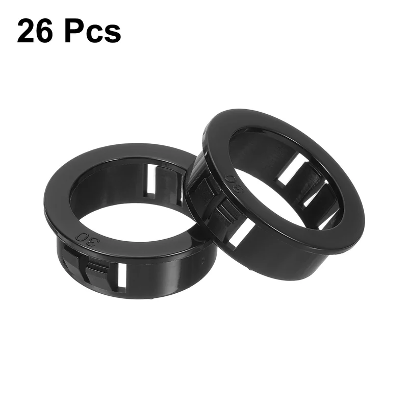 Cable Snap Bushing Grommets, 26Pcs 30mm/1.18" Mount Dia Snap Bushing Grommet