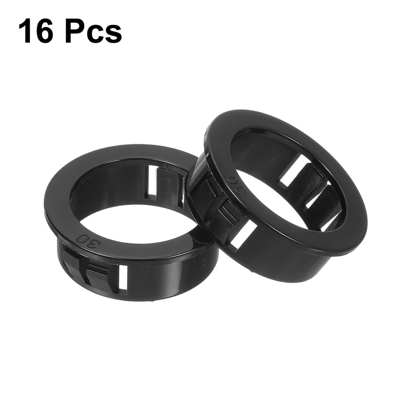 Cable Snap Bushing Grommets, 16Pcs 30mm/1.18" Mount Dia Snap Bushing Grommet