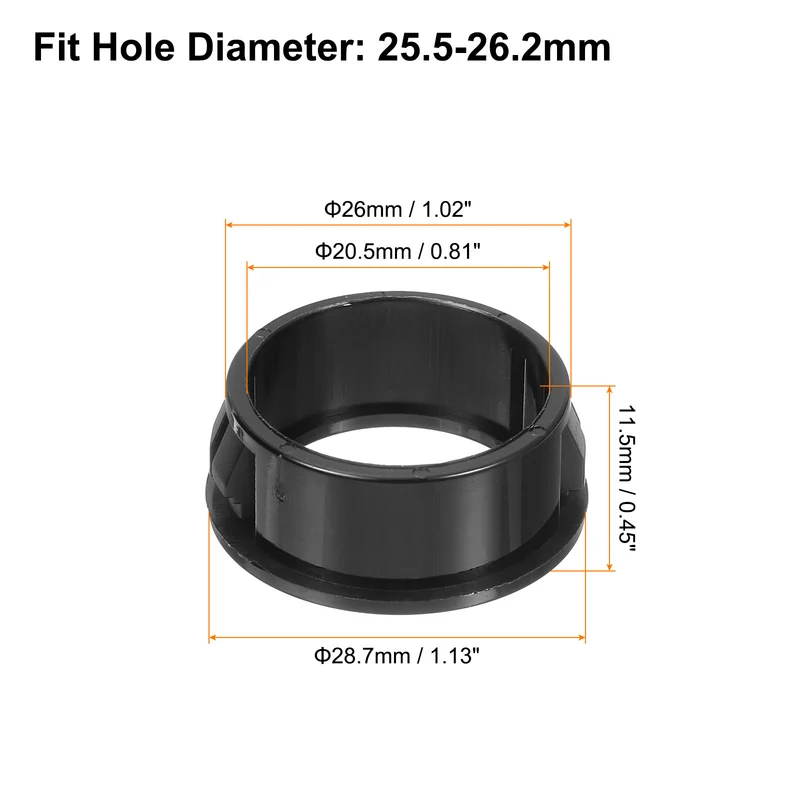 Cable Snap Bushing Grommets, 36Pcs 26mm/1.02" Mount Dia Snap Bushing Grommet