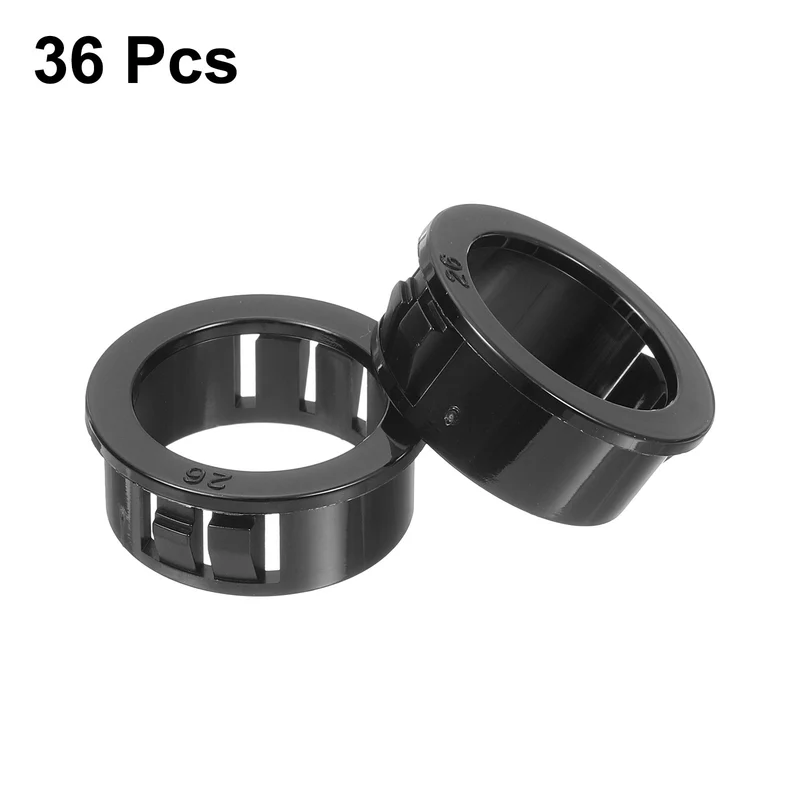 Cable Snap Bushing Grommets, 36Pcs 26mm/1.02" Mount Dia Snap Bushing Grommet