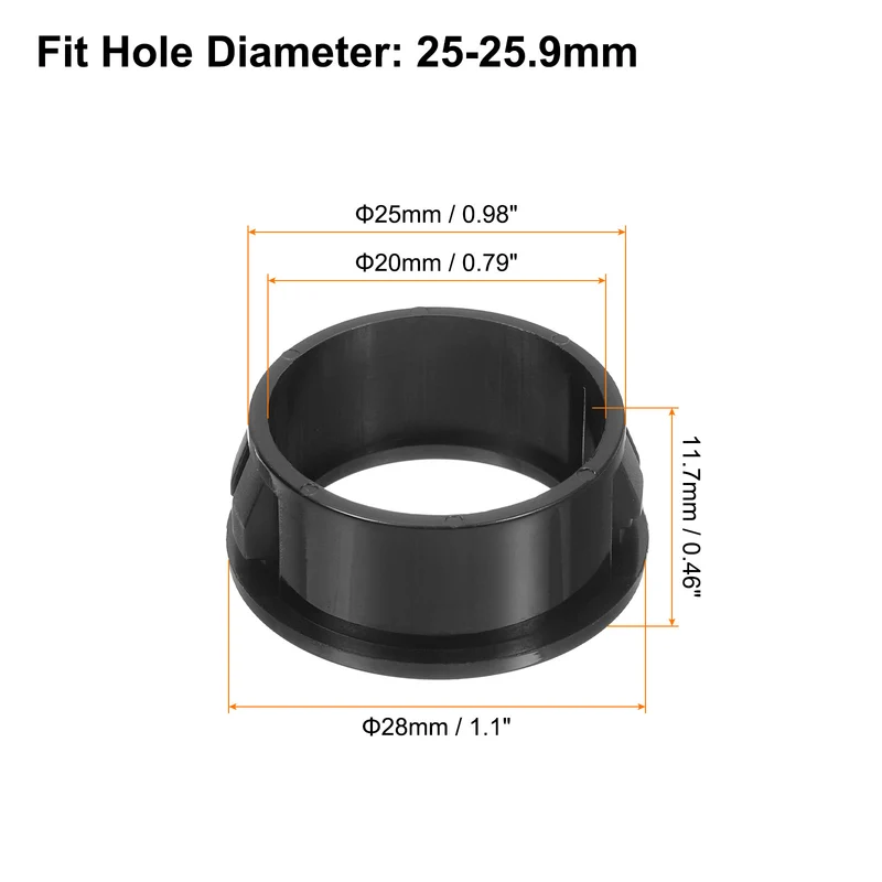 Cable Snap Bushing Grommets, 36Pcs 25mm/0.98" Mount Dia Snap Bushing Grommet