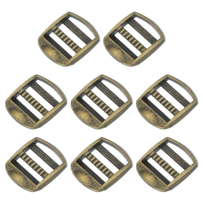 4pcs Ladder Lock Buckle Slider 1-1/2" Zinc Alloy Adjustable Buckle, Bronze 7