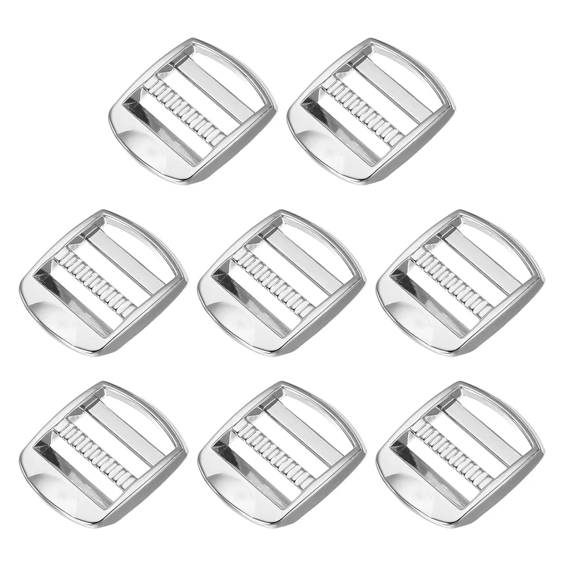 8pcs Ladder Lock Buckle Slider 3/4" Zinc Alloy Adjustable Buckle, Bronze 7