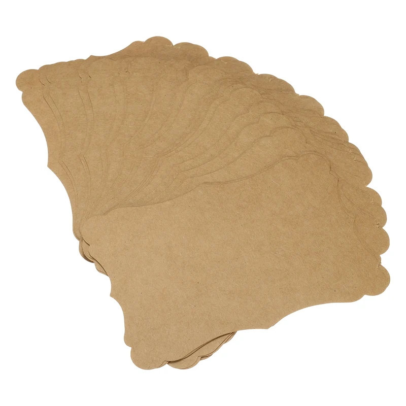 30Pcs Blank Kraft Cards Cardstock, 5x7 Inch Thick Cardstock Paper Brown