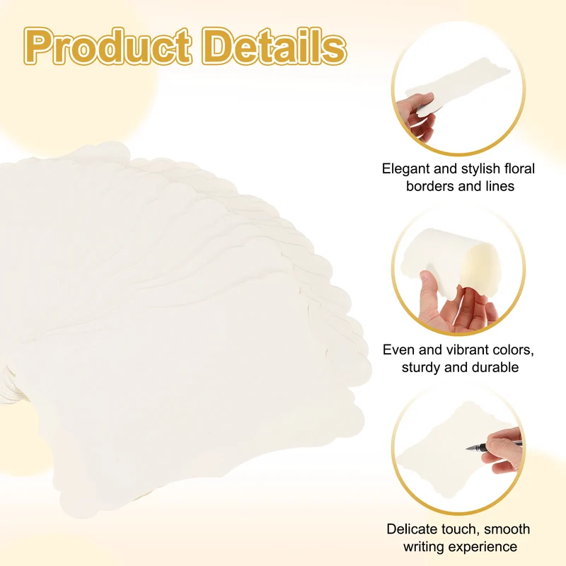 30Pcs Blank Kraft Cards Cardstock, 5x7 Inch Thick Cardstock Paper White