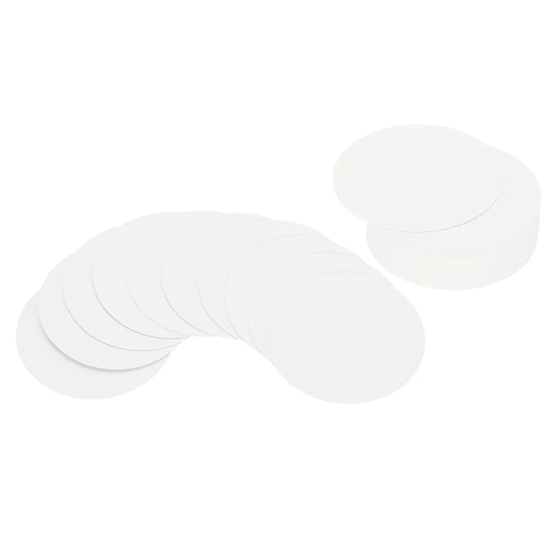 50Pcs 2inch Circle Card Stock Cutouts Paper Thick Cardstock Coaster White