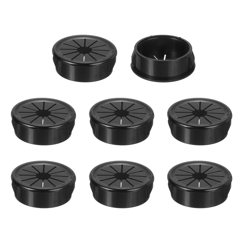 Snap Bushing Grommet, 1.18(30mm) Mount Dia, 8Pcs Nylon Bushing Grommet, Black