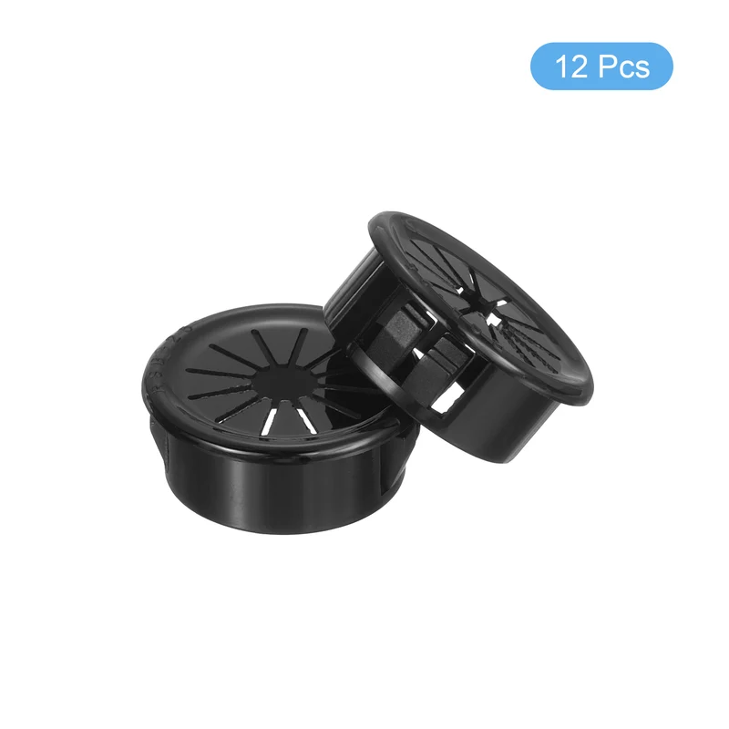 Snap Bushing Grommet, 0.98"(25mm) Mount Dia, 12Pcs Nylon Bushing Grommet, Black