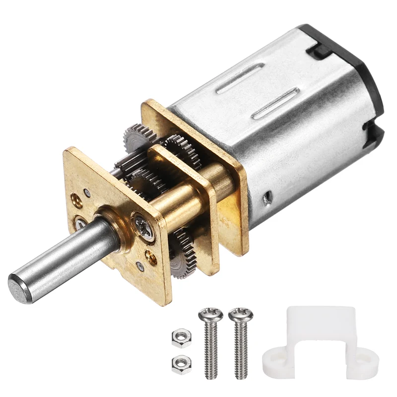 N20 Mini Micro Gear Motor Full Metal Gear DC 12V 50RPM