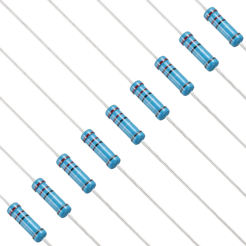 2.2 Ohm Resistor, 50Pcs 2W Metal Film Fixed Resistor 1% Tolerance