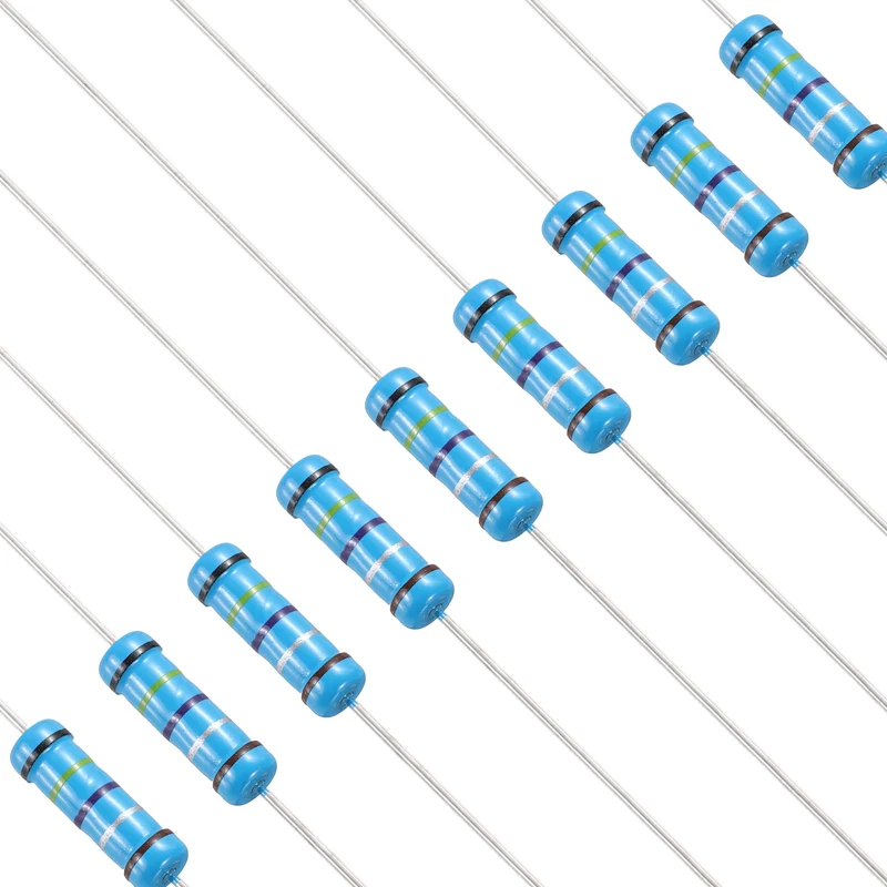 0.47 Ohm Resistor, 50Pcs 2W Metal Film Fixed Resistor 1% Tolerance