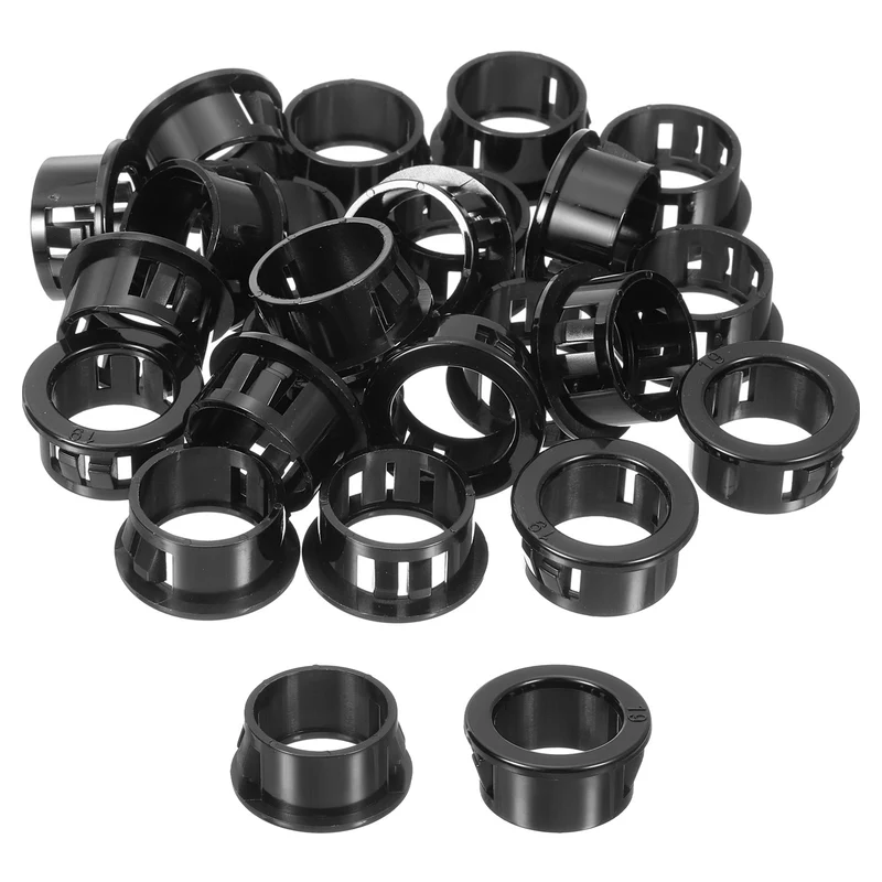Cable Snap Bushing Grommets, 36Pcs 19mm/0.75" Mount Dia Snap Bushing Grommet