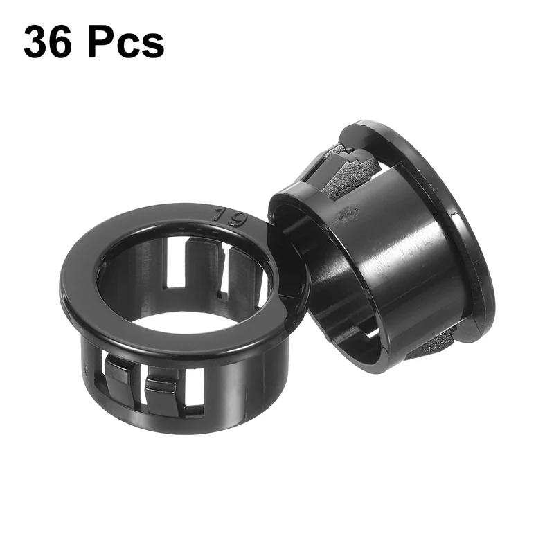Cable Snap Bushing Grommets, 36Pcs 19mm/0.75" Mount Dia Snap Bushing Grommet
