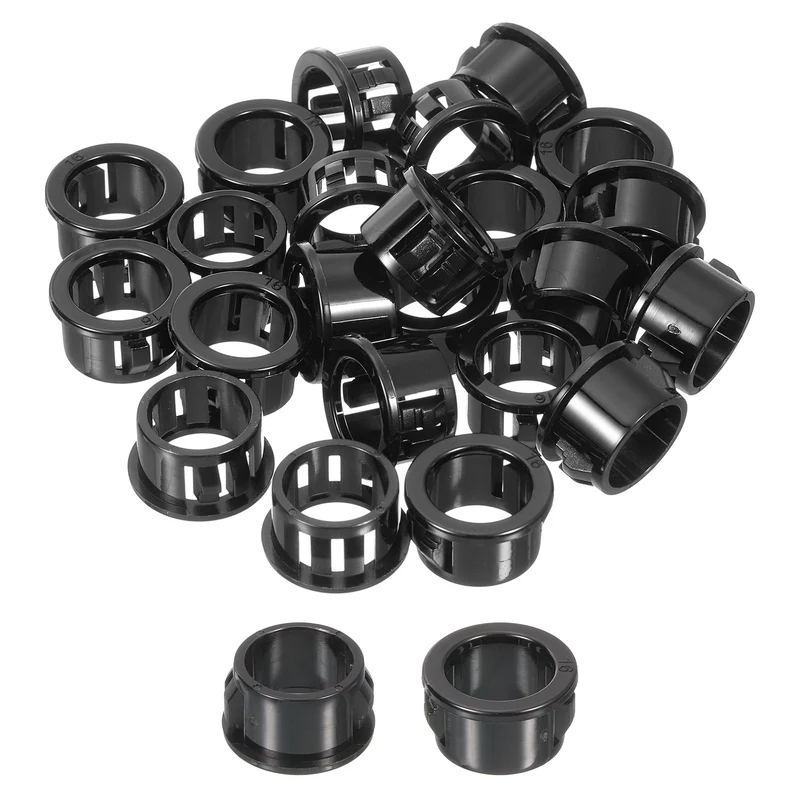 Cable Snap Bushing Grommets, 36Pcs 16mm/0.63" Mount Dia Snap Bushing Grommet