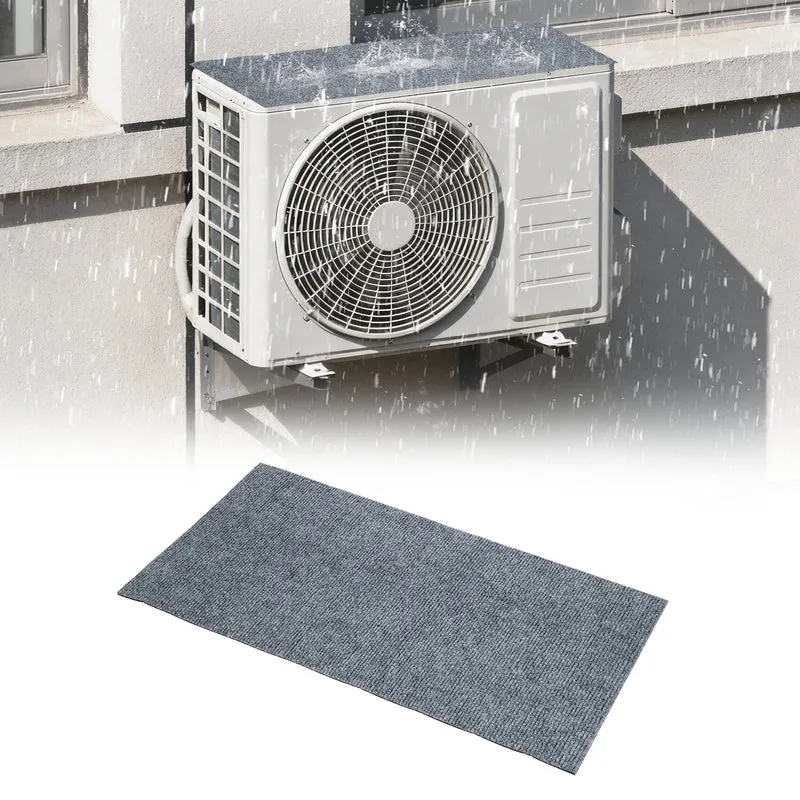 Air Conditioner Drip Cushion 24"x12"x5/32" Self-Adhesive AC Top Pad Gray