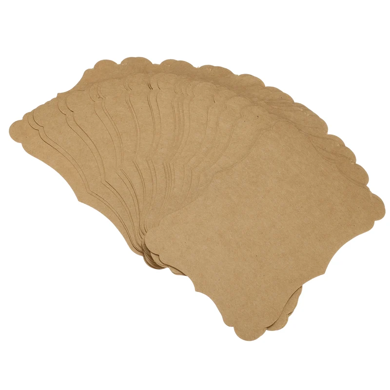 60Pcs Blank Kraft Cards Cardstock, 2x3 Inch Thick Cardstock Paper Brown