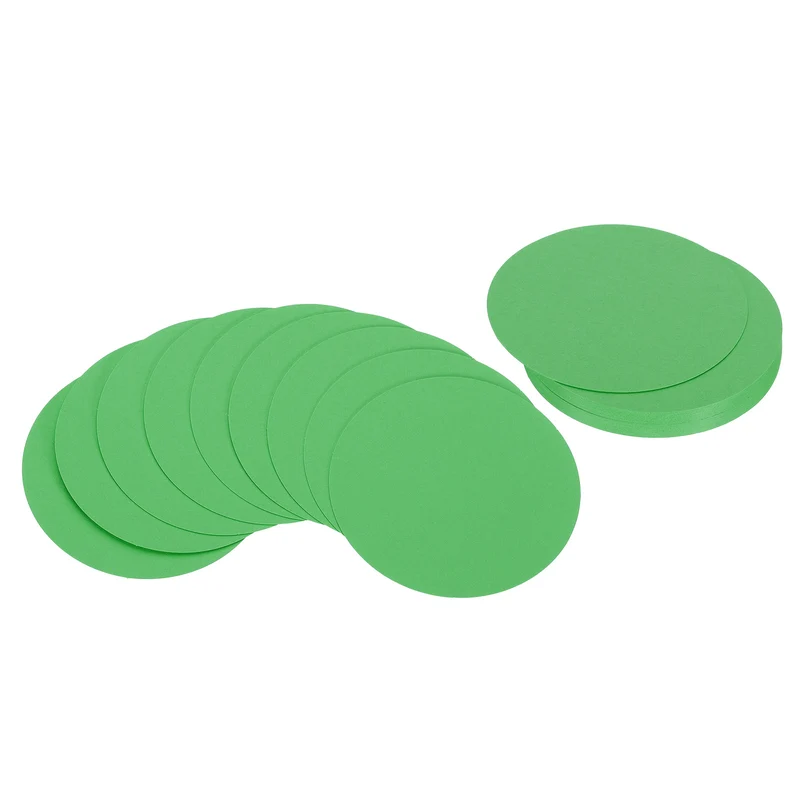 5inch Circle Card Stock, 36Pcs Cutouts Paper Thick Cardstock Coaster Green