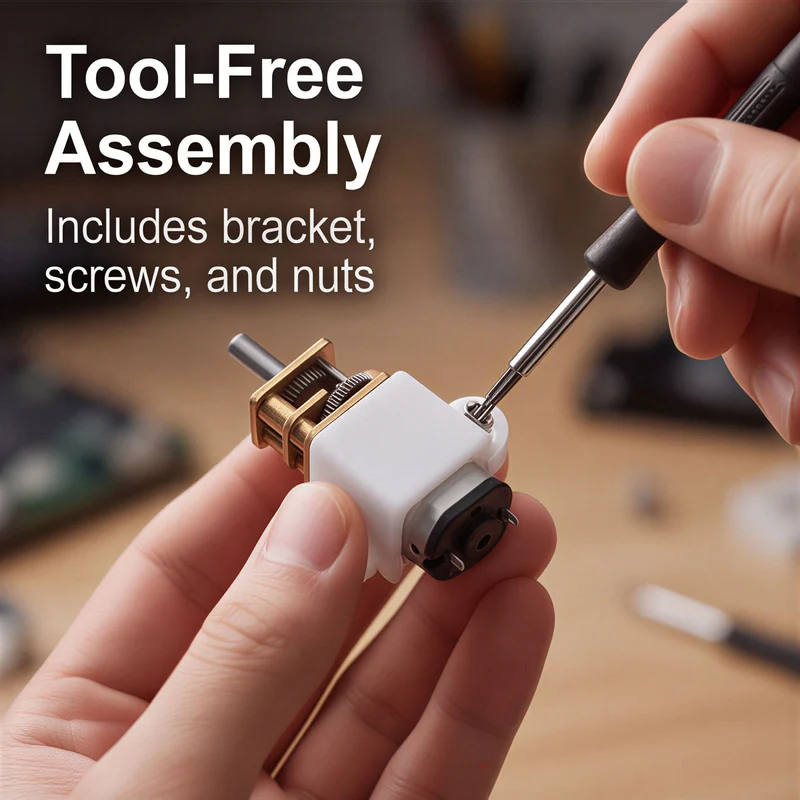 N20 Mini Micro Gear Motor Full Metal Gear DC 6V 250RPM