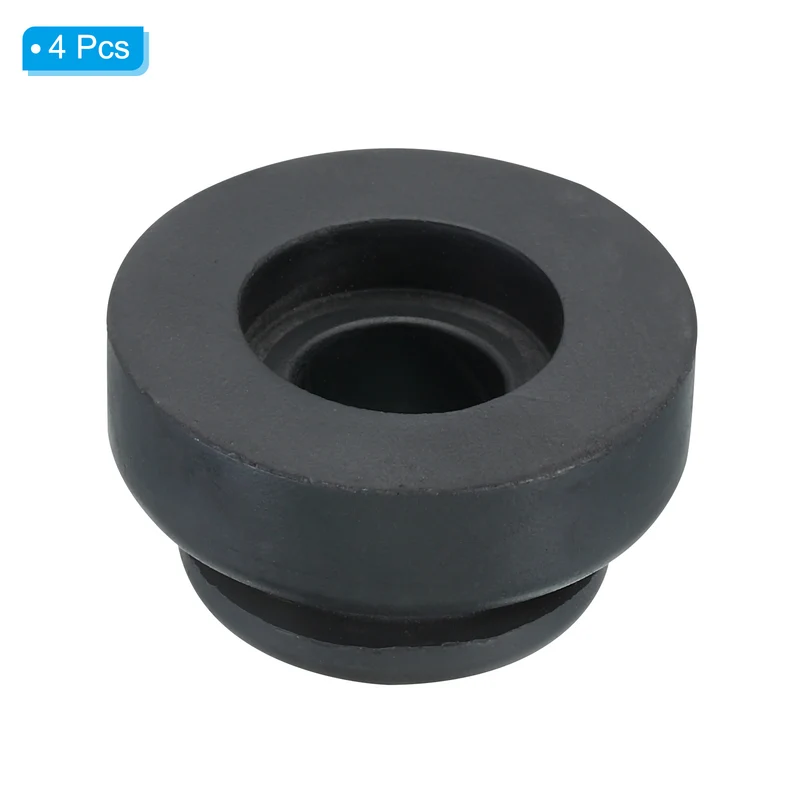 4 Pack Refrigeration Compressor Rubber Mounting Feet Foot Mount Black