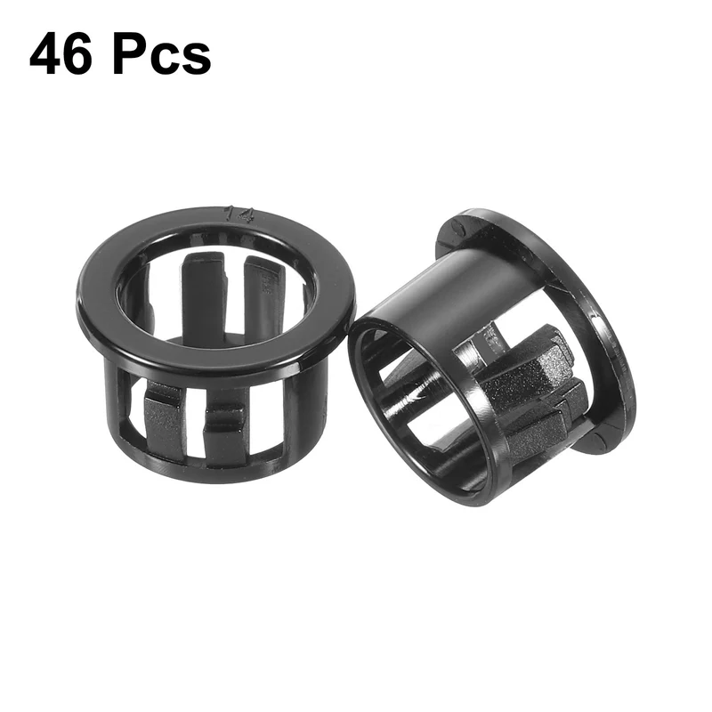 Cable Snap Bushing Grommets, 46Pcs 14mm/0.55" Mount Dia Snap Bushing Grommet