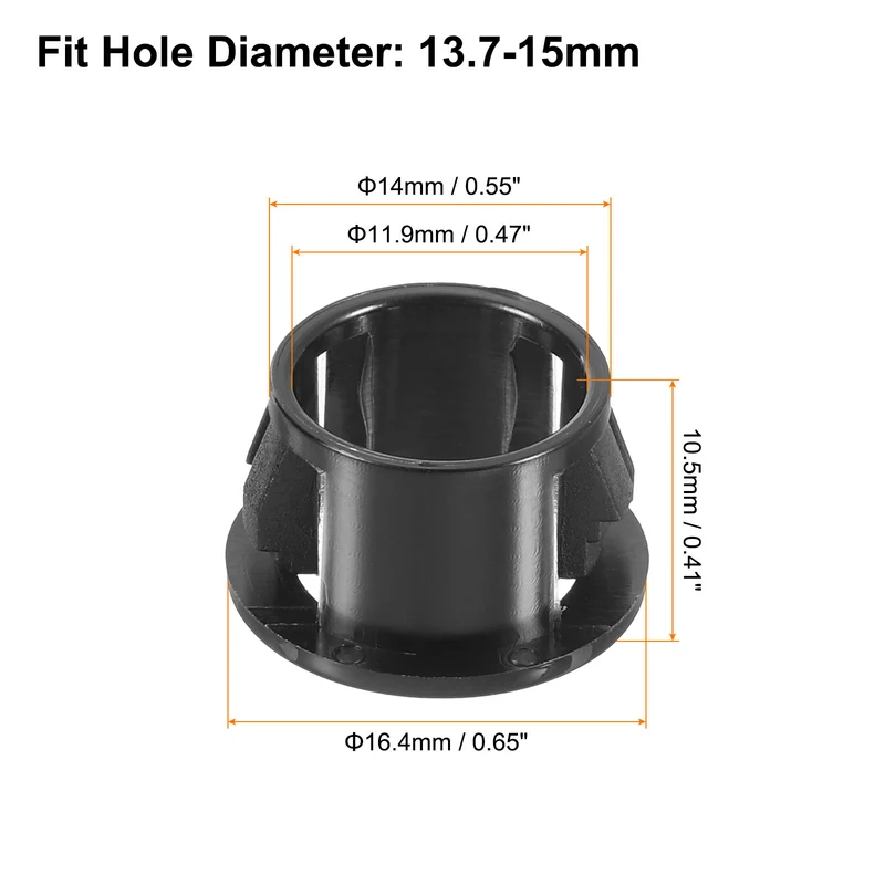 Cable Snap Bushing Grommets, 26Pcs 14mm/0.55" Mount Dia Snap Bushing Grommet