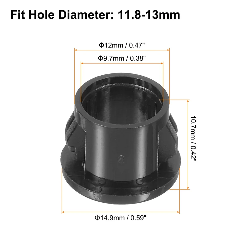 Cable Snap Bushing Grommets, 36Pcs 12mm/0.47" Mount Dia Snap Bushing Grommet