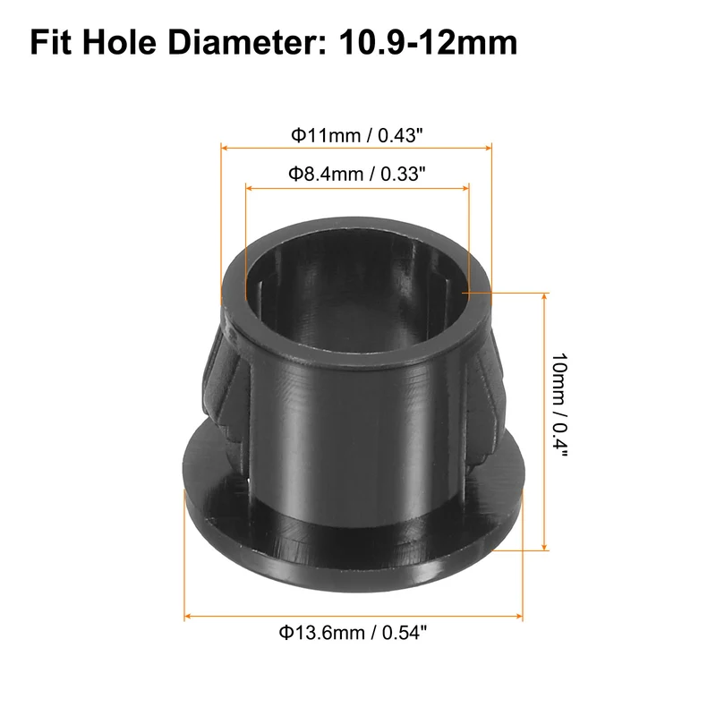 Cable Snap Bushing Grommets, 86Pcs 11mm/0.43" Mount Dia Snap Bushing Grommet