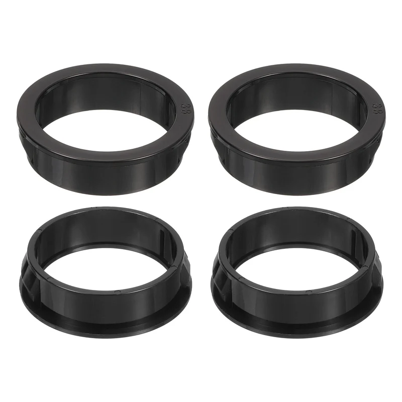6Pcs 1-1/2" Mounting Dia Black Round Nylon Snap in Cable Grommet Protector