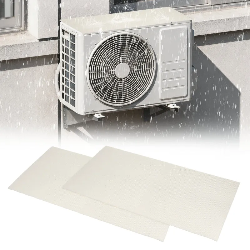 2Pcs Air Conditioner Drip Cushion 39"x16"x5/32" Self-Adhesive AC Top Pad White