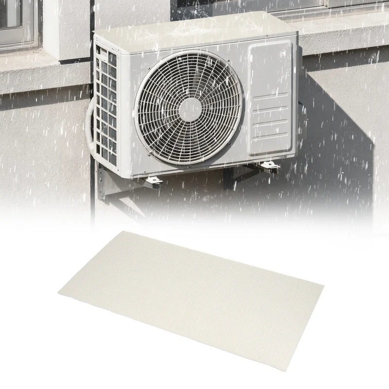 Air Conditioner Drip Cushion 24"x12"x5/32" Self-Adhesive AC Top Pad White
