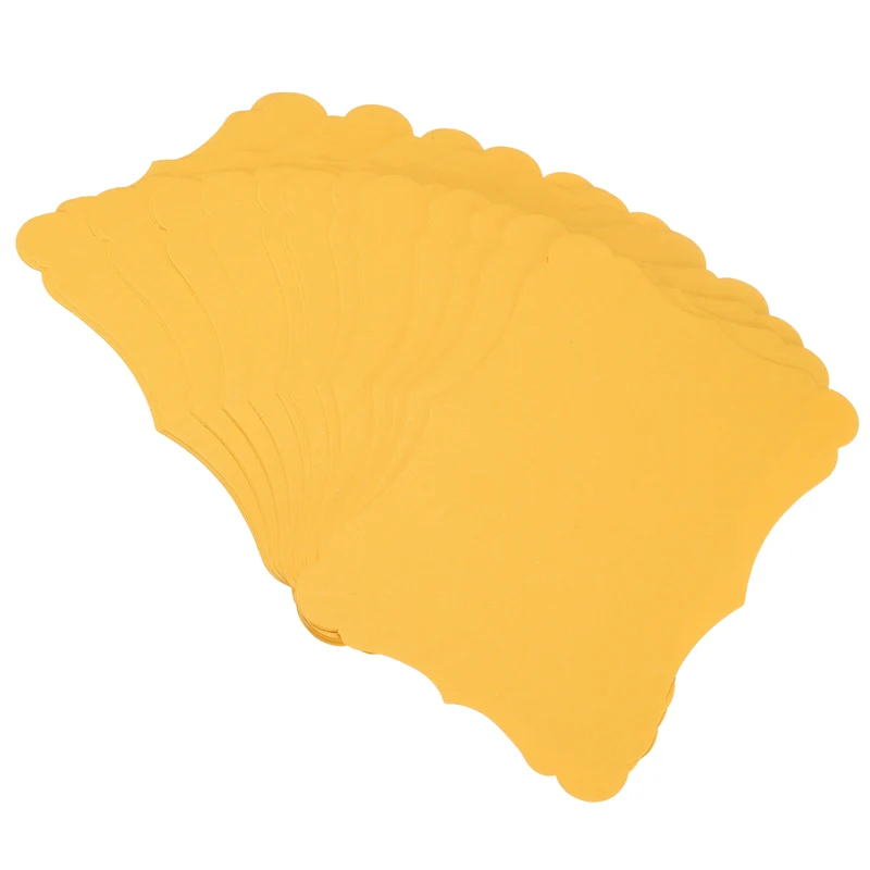 60Pcs Blank Kraft Cards Cardstock, 4x6 Inch Thick Cardstock Paper Golden