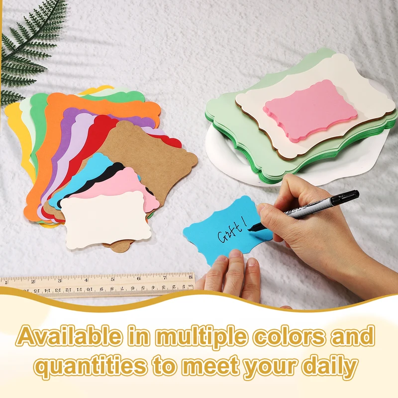60Pcs Blank Kraft Cards Cardstock, 4x6 Inch Thick Cardstock Paper Brown