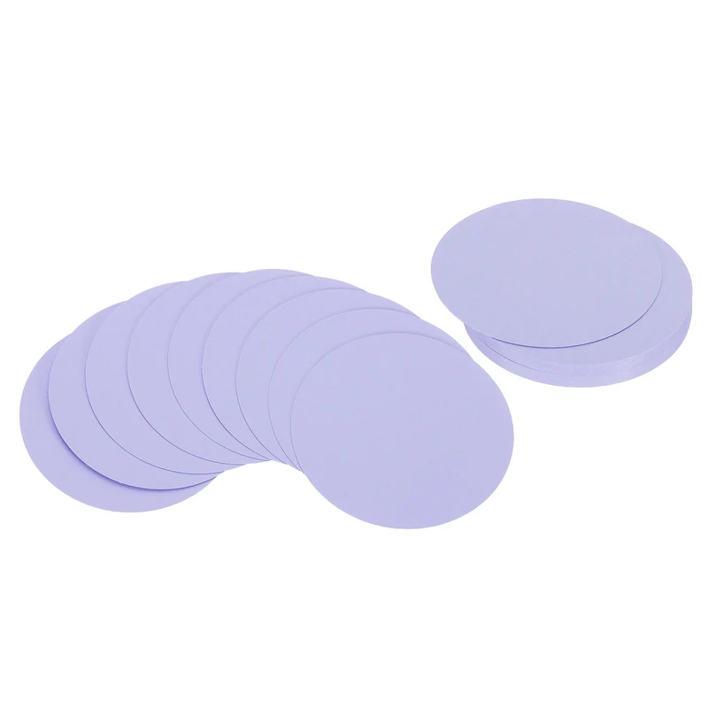 5inch Circle Card Stock, 36Pcs Cutouts Paper Thick Coaster Light Purple