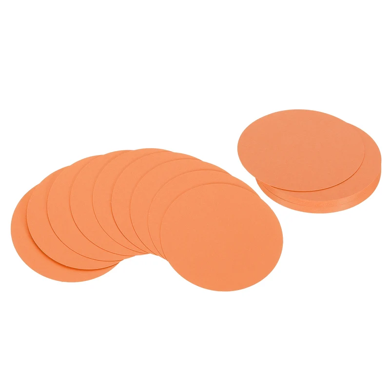 5inch Circle Card Stock, 36Pcs Cutouts Paper Thick Cardstock Coaster Orange