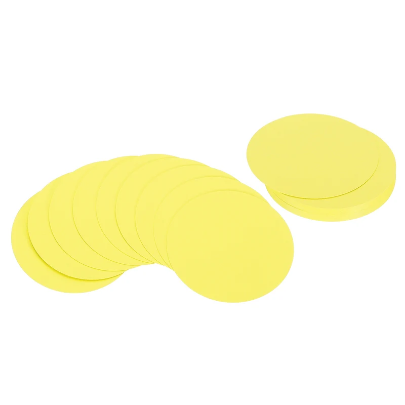 5inch Circle Card Stock, 36Pcs Cutouts Paper Thick Cardstock Coaster Yellow