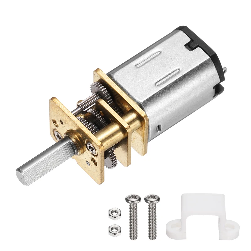N20 Mini Micro Gear Motor Full Metal Gear DC 6V 100RPM