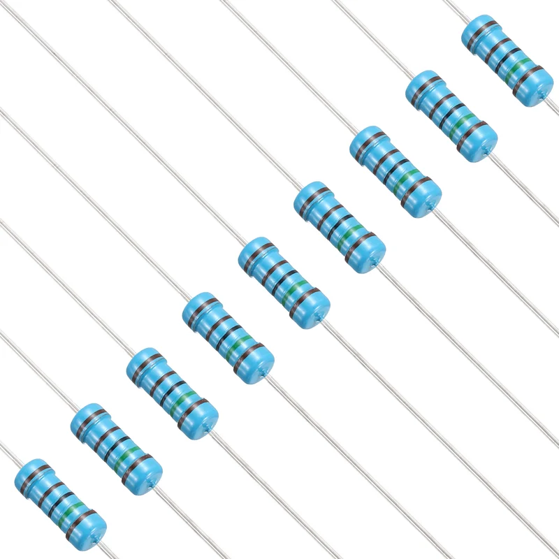 1.5K Ohm Resistor, 50Pcs 1W Metal Film Fixed Resistor 1% Tolerance