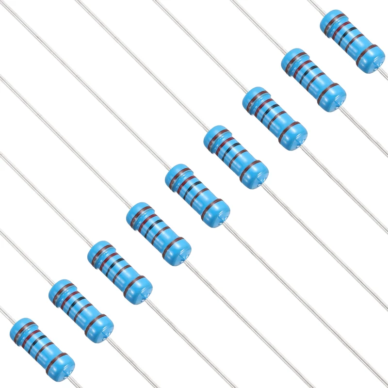1.2K Ohm Resistor, 50Pcs 1W Metal Film Fixed Resistor 1% Tolerance