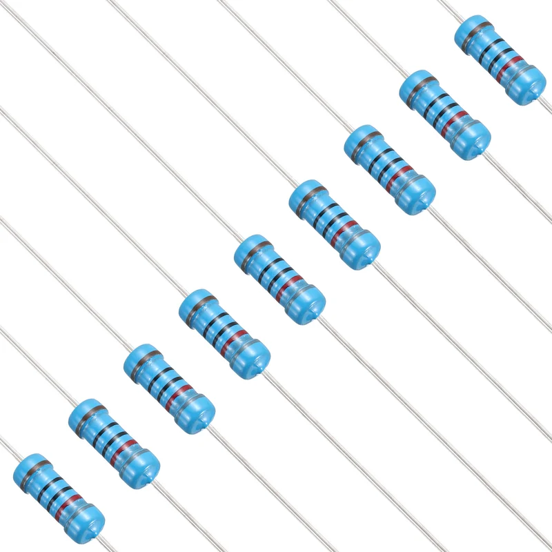 820 Ohm Resistor, 50Pcs 1W Metal Film Fixed Resistor 1% Tolerance