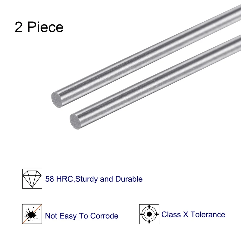 2pcs Class x Steel Pin Gage 1.32mm Dia Metric Tolerance 0.001mm Plug Gage Pins