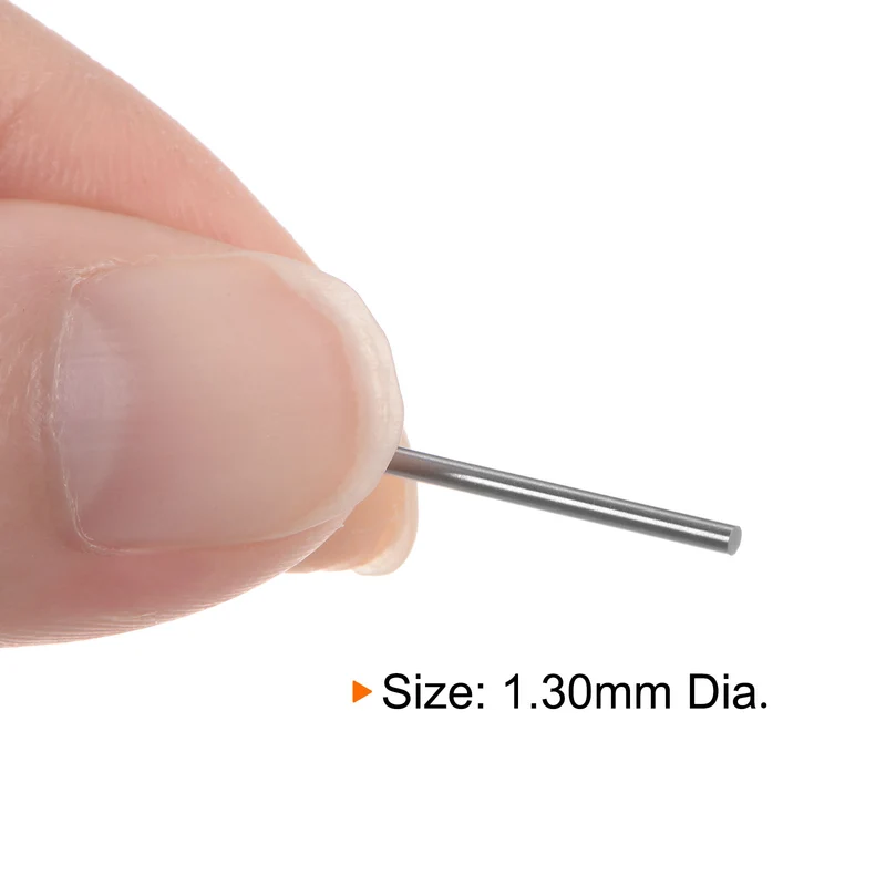2pcs Class x Steel Pin Gage 1.30mm Dia Metric Tolerance 0.001mm Plug Gage Pins