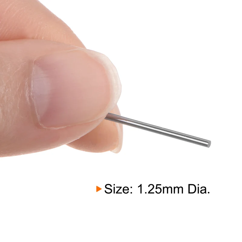 2pcs Class x Steel Pin Gage 1.25mm Dia Metric Tolerance 0.001mm Plug Gage Pins