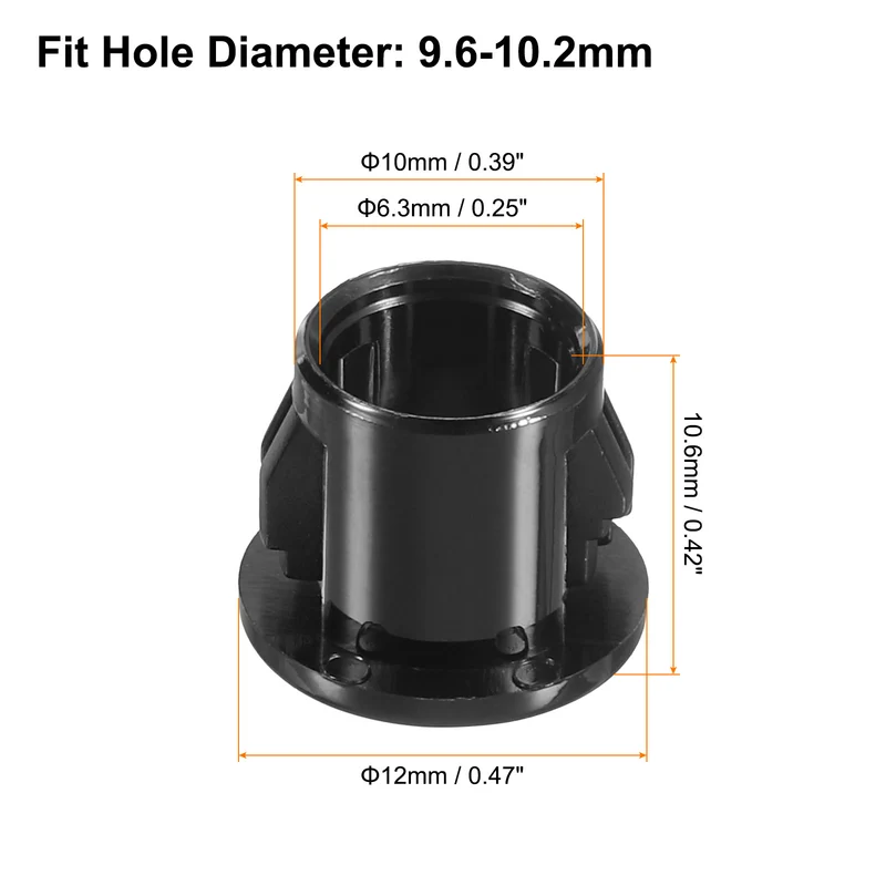 Cable Snap Bushing Grommets, 66Pcs 10mm/0.39" Mount Dia Snap Bushing Grommet