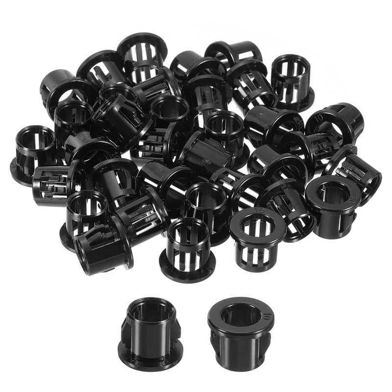 Cable Snap Bushing Grommets, 36Pcs 10mm/0.39" Mount Dia Snap Bushing Grommet