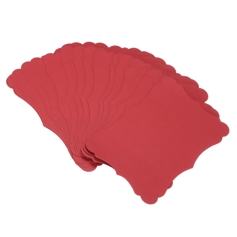 60Pcs Blank Kraft Cards Cardstock, 5x7 Inch Thick Cardstock Paper Red
