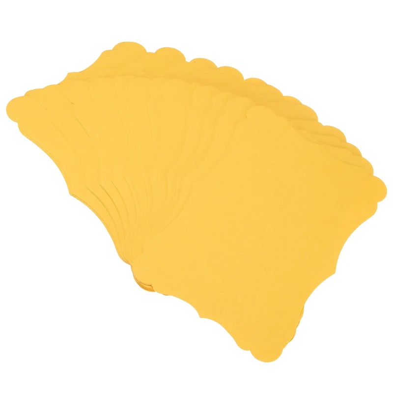 60Pcs Blank Kraft Cards Cardstock, 5x7 Inch Thick Cardstock Paper Golden
