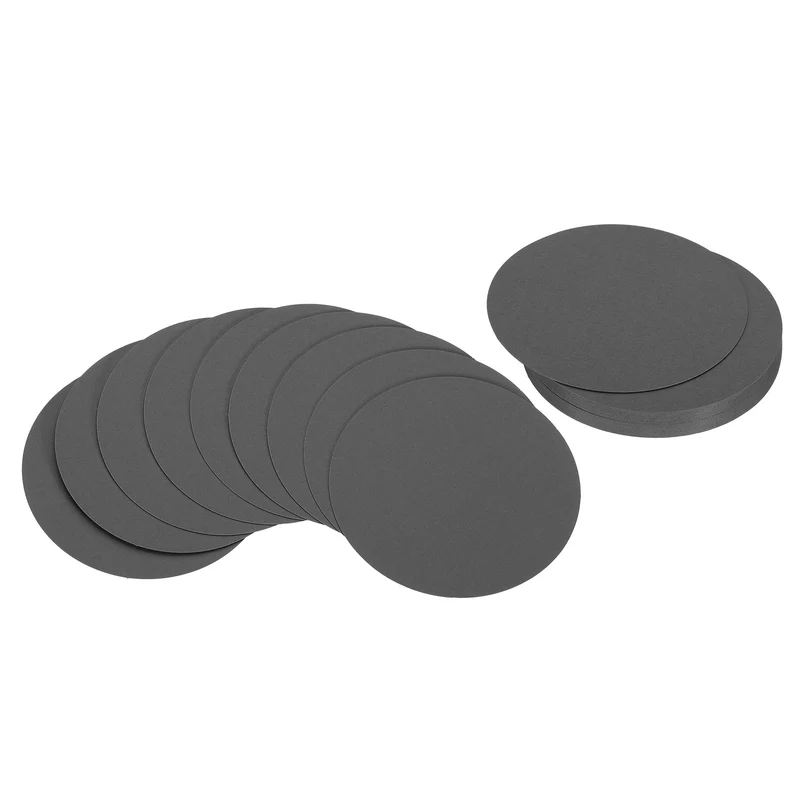 5inch Circle Card Stock, 36Pcs Cutouts Paper Thick Cardstock Coaster Black