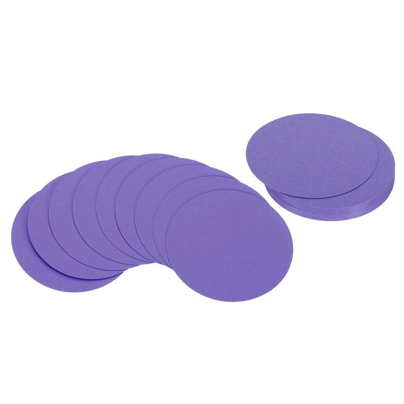 4inch Circle Card Stock, 36Pcs Cutouts Paper Thick Cardstock Coaster Dark Purple